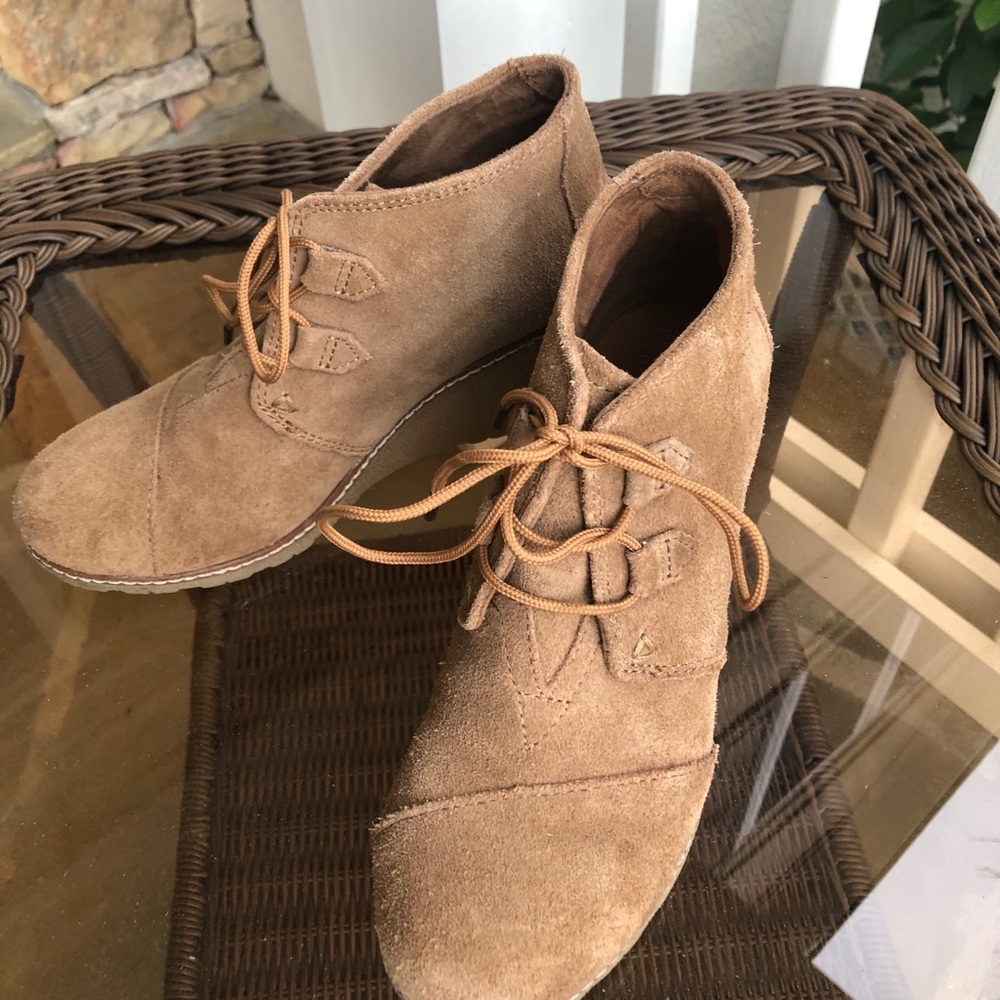 Tan ankle boots